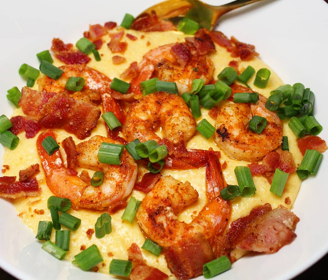 Seared Shrimp and Charred Corn Grits – Field Company